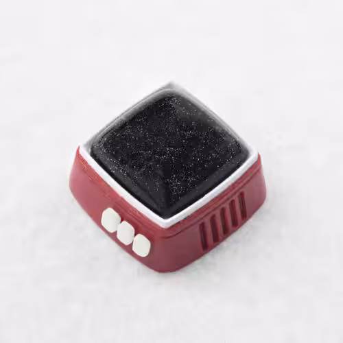 retrotv series – fly to the moon artisan keycap
