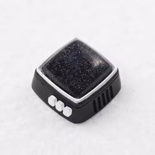 retrotv series – fly to the moon artisan keycap