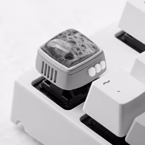 retrotv series – fly to the moon artisan keycap