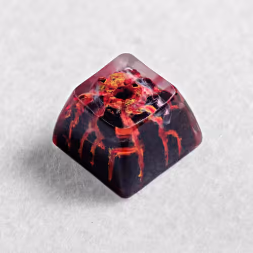 nature’s rage series inferno artisan keycap