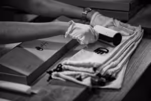 Packing process for the Navigator of Sea Wrist Rest.