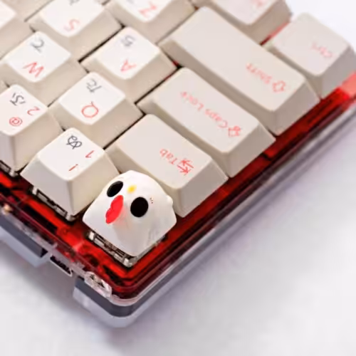 Rooster Emblem artisan keycap by Jelly Key