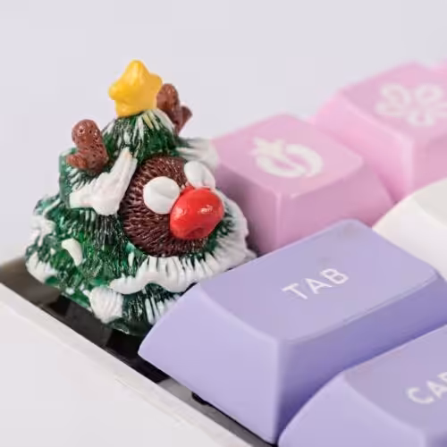 Reindeer Fiesta keycap by Jelly Key