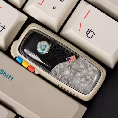 Retro TV series – 2.25u limited edition - artisan keycap by Jelly Key