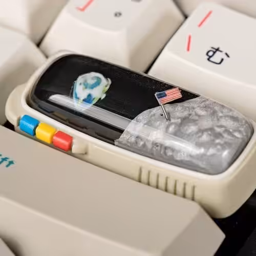 Retro TV series – 2.25u limited edition - artisan keycap by Jelly Key