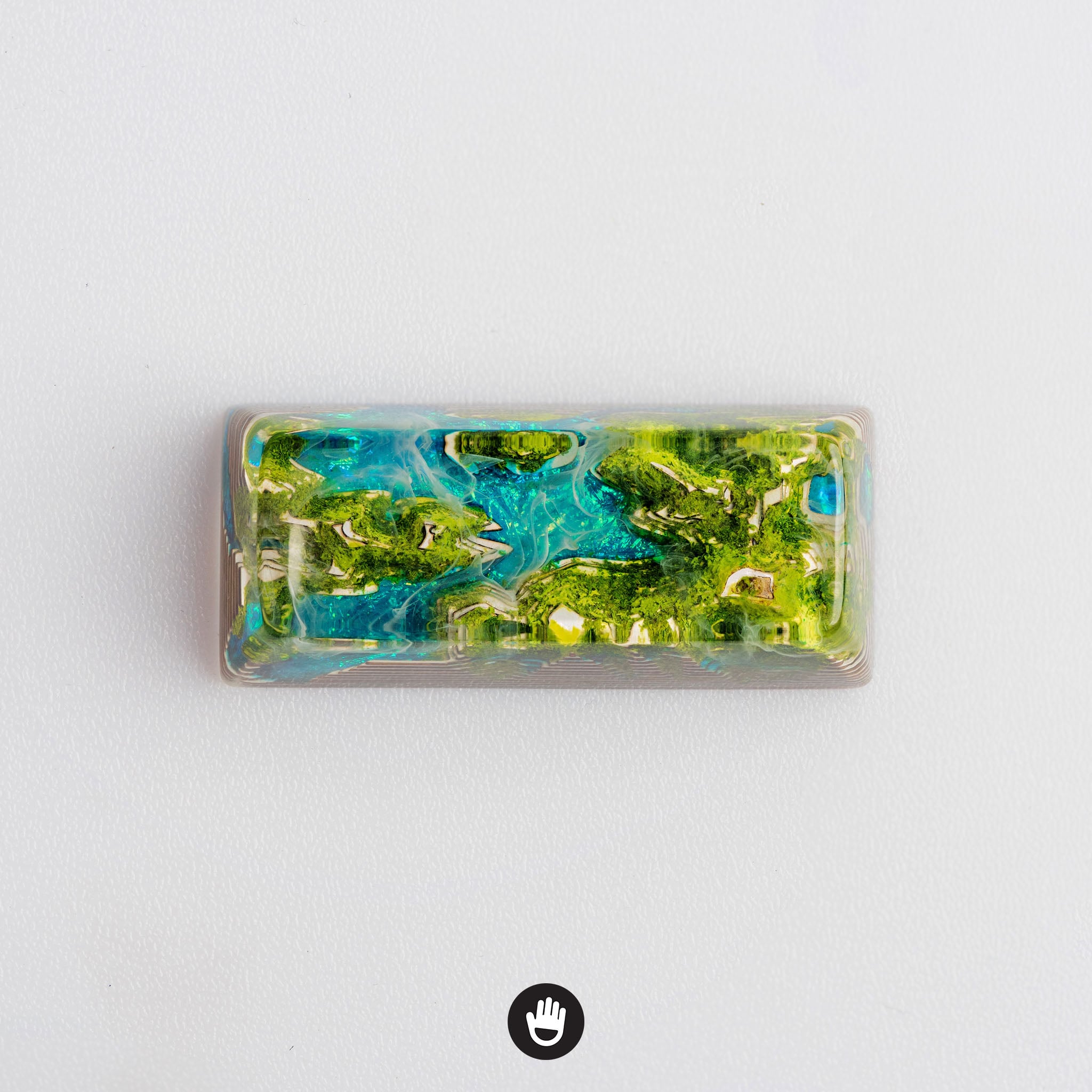 Artifact series – Ethereal Reign (Enter/Shift) artisan keycaps by Jelly Key