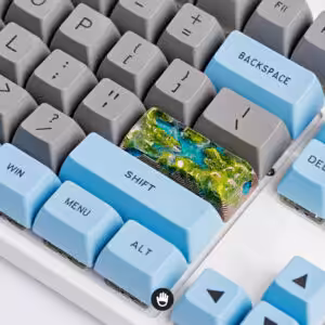 Artifact series – Ethereal Reign (Enter/Shift) artisan keycaps by Jelly Key