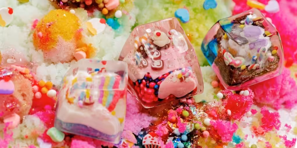 Confectionery Woods artisan keycap series by Jelly Key