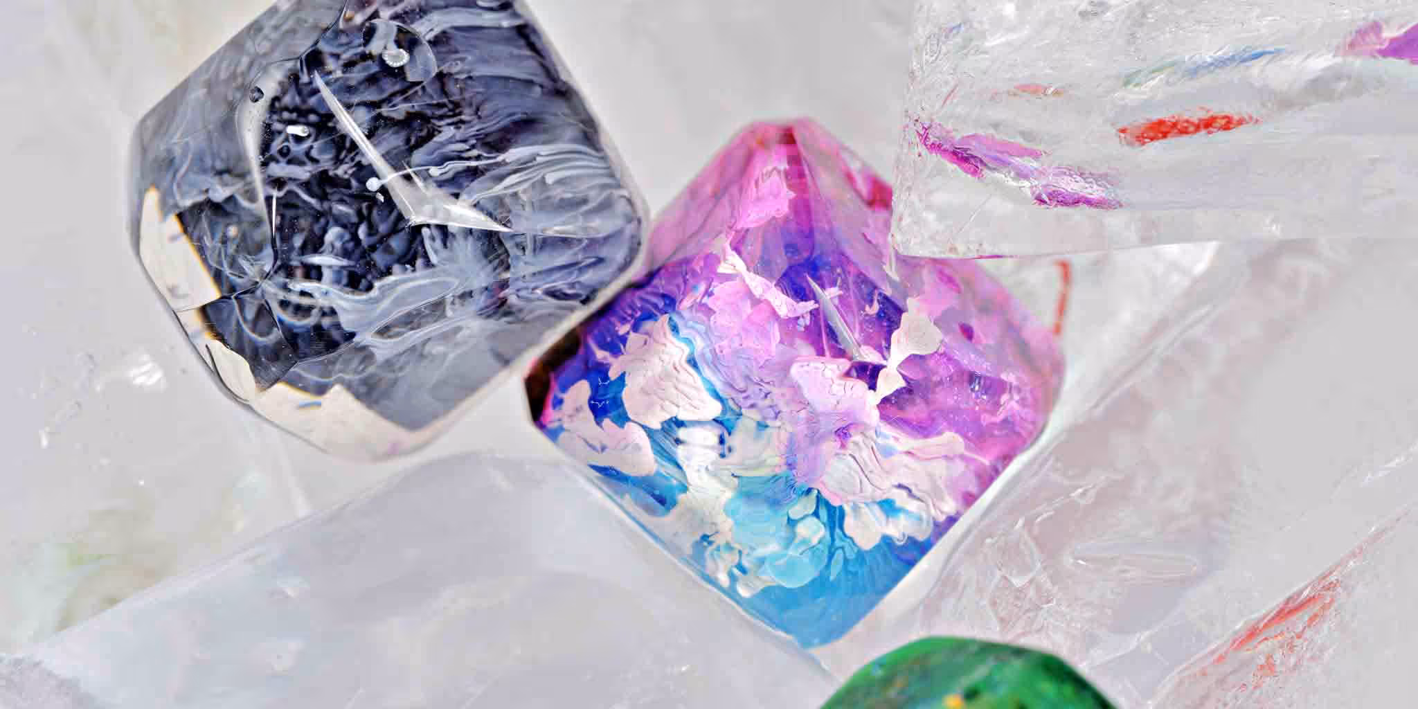 Meditation Gems artisan keycaps series by Jelly Key