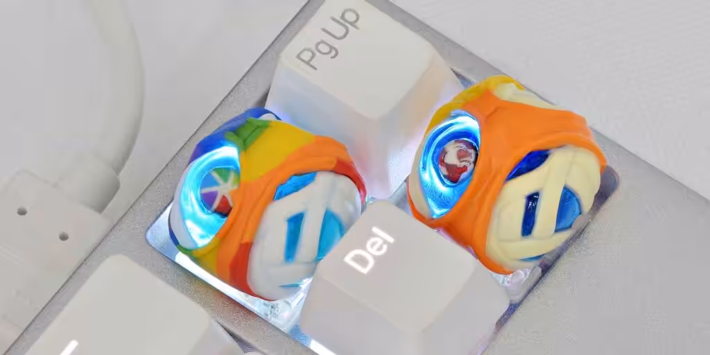 Mummy in Panty artisan keycaps by Jelly Key