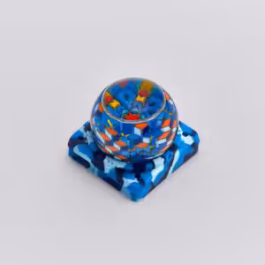 Mosaic Rose artisan keycap by Jelly Key