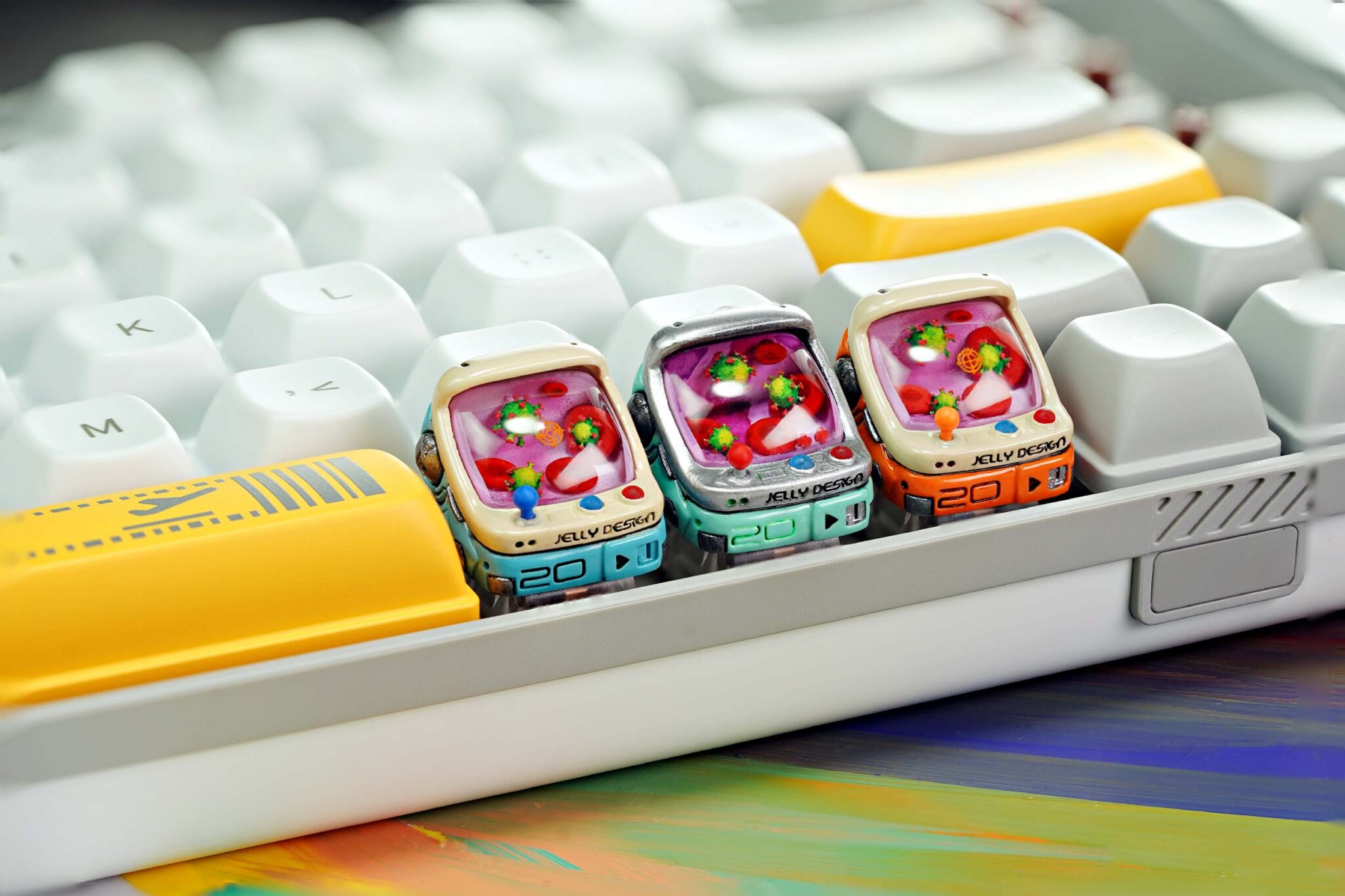 Retro TV series – Ageless console keycaps by Jelly Key