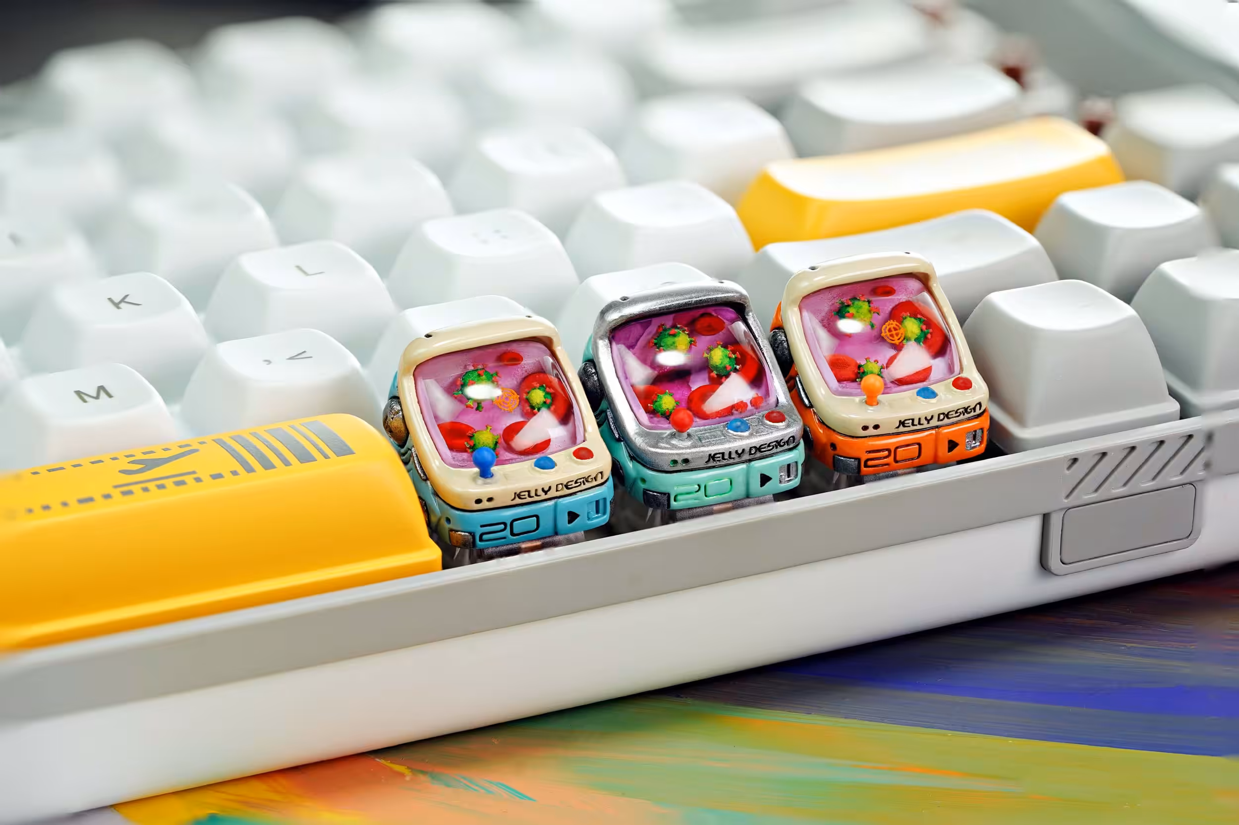 Retro TV series – Ageless console keycaps by Jelly Key