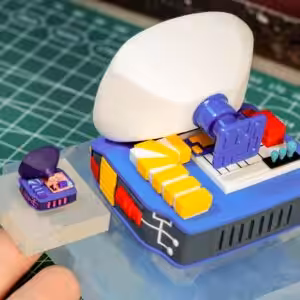 Retro TV series โ Life on planets artisan keycap by Jelly Key