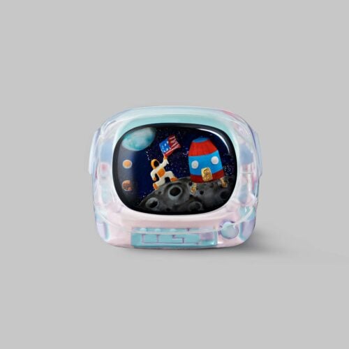 Retro TV series – Life on planets artisan keycap by Jelly Key