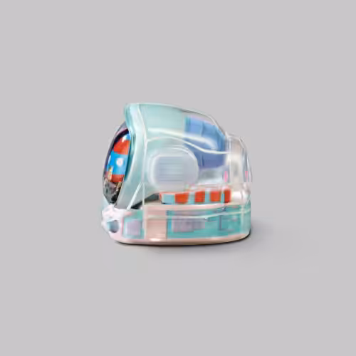 Retro TV series โ Life on planets artisan keycap by Jelly Key