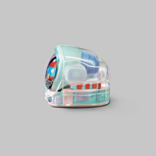 Retro TV series – Life on planets artisan keycap by Jelly Key