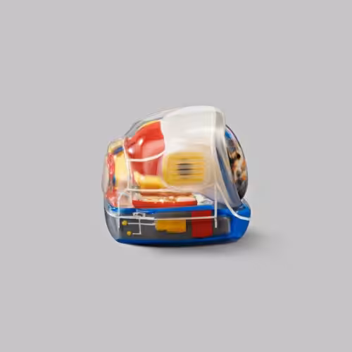 Retro TV series โ Life on planets artisan keycap by Jelly Key