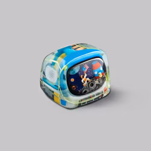 Retro TV series โ Life on planets artisan keycap by Jelly Key