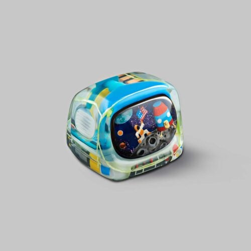 Retro TV series – Life on planets artisan keycap by Jelly Key