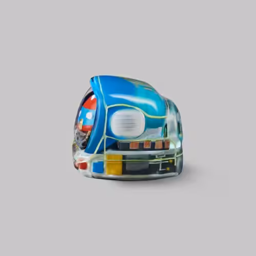 Retro TV series โ Life on planets artisan keycap by Jelly Key
