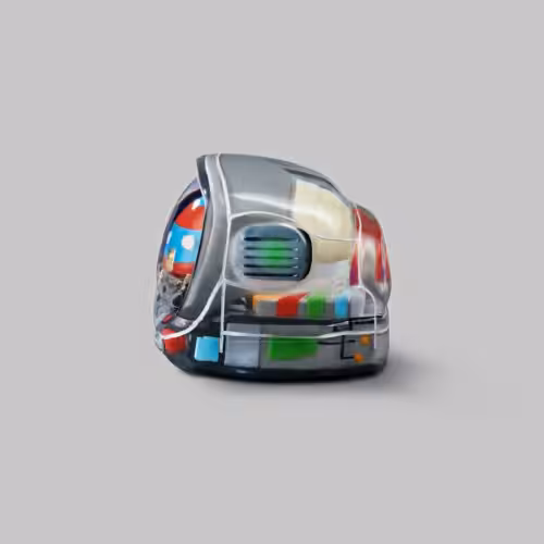 Retro TV series โ Life on planets artisan keycap by Jelly Key
