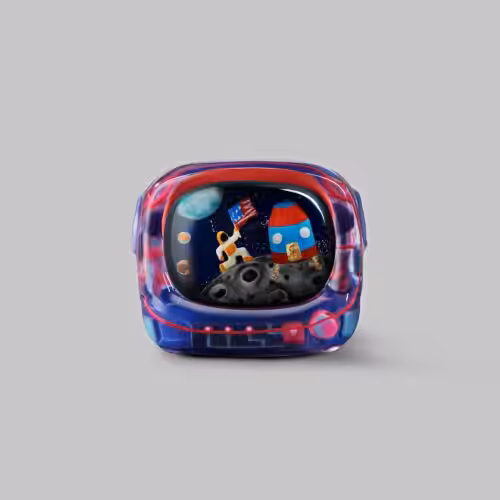 Retro TV series โ Life on planets artisan keycap by Jelly Key