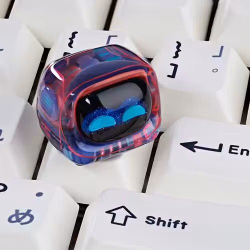 Retro TV series โ Life on planets artisan keycap by Jelly Key