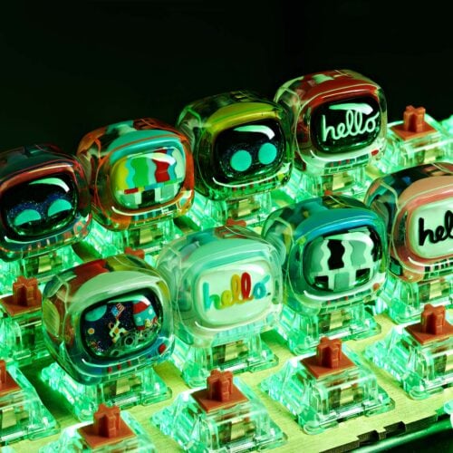 Retro TV series – Life on planets artisan keycap by Jelly Key