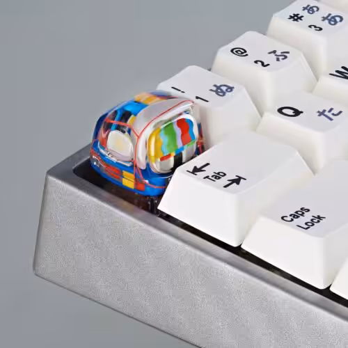 Retro TV series โ Life on planets artisan keycap by Jelly Key