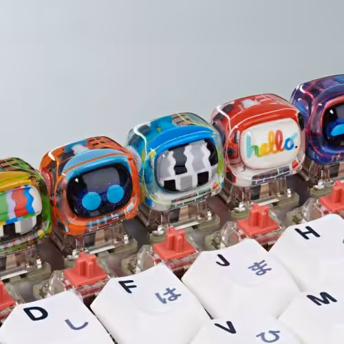 Retro TV series โ Life on planets artisan keycap by Jelly Key