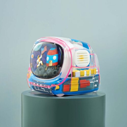Retro TV series – Life on planets art toy - artisan keycap by Jelly Key