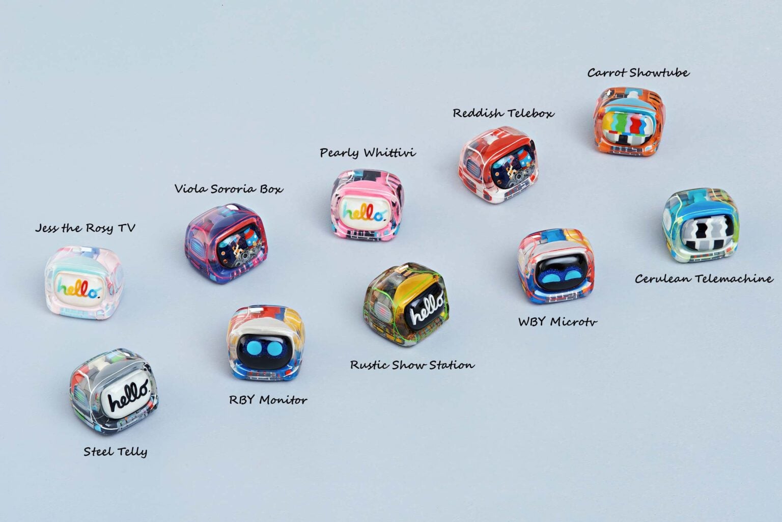 Retro TV series – Life on planets art toy - artisan keycap by Jelly Key