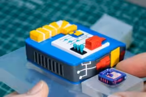 Retro TV series – Life on planets art toy - artisan keycap by Jelly Key