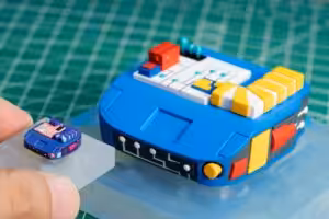 Retro TV series – Life on planets art toy - artisan keycap by Jelly Key