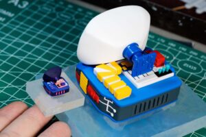 Retro TV series – Life on planets art toy - artisan keycap by Jelly Key