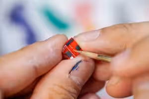 Retro TV series – Life on planets art toy - artisan keycap by Jelly Key