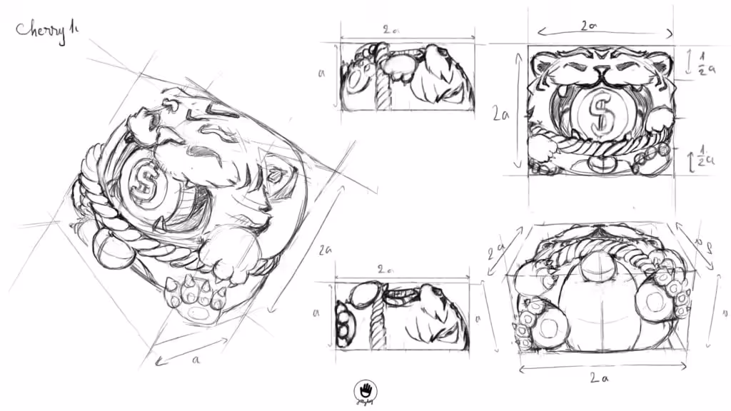 tiger cubs artisan keycaps wtm 004