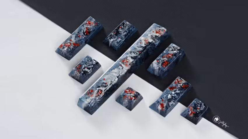 zen pond iv god s creation artisan keycaps 4k (2)