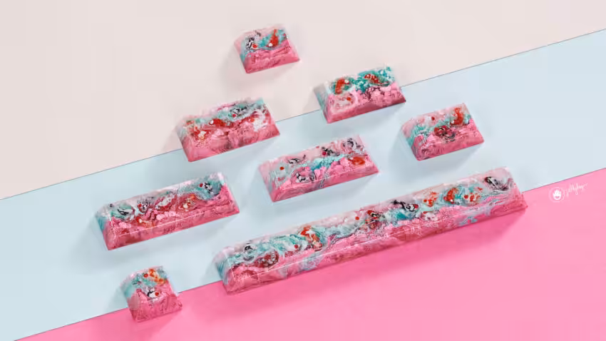 zen pond iv god s creation artisan keycaps 4k (4)