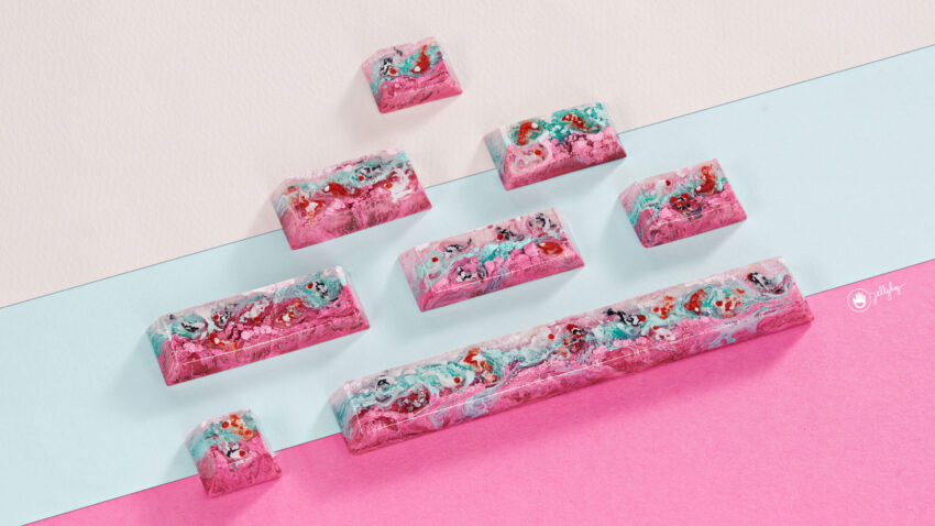 zen pond iv god s creation artisan keycaps 4k (4)