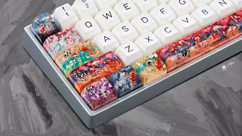 zen pond iv god s creation artisan keycaps 4k (7)