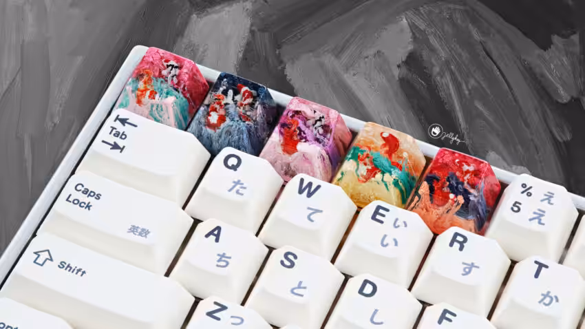 zen pond iv god s creation artisan keycaps 4k (8)