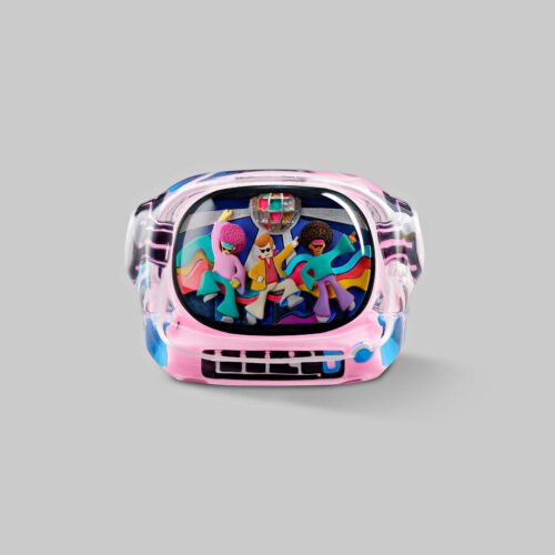 retrotv series disco hustle custom keycaps 108