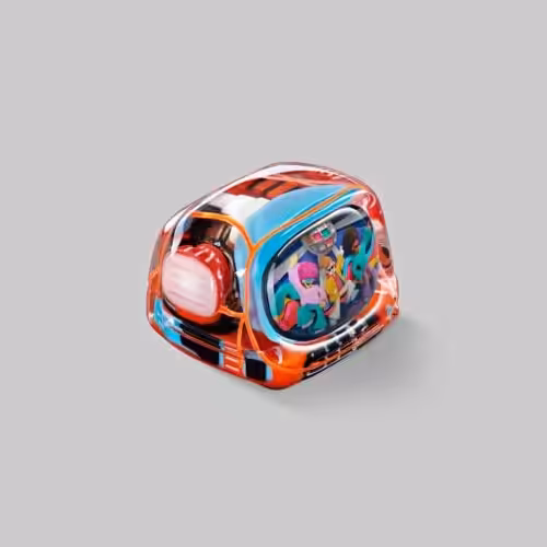 retrotv series disco hustle custom keycaps 114