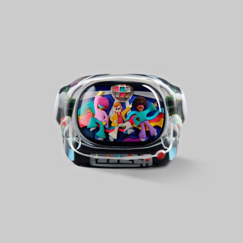 retrotv series disco hustle custom keycaps 123