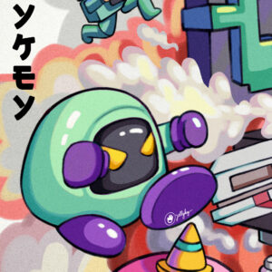 jellykey 8bit wallpaper mobile 01