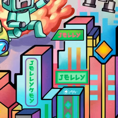 jellykey 8bit wallpaper mobile 03