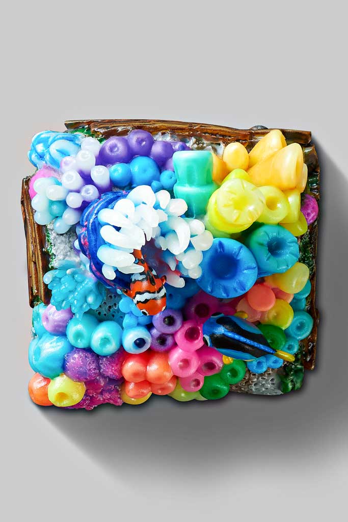 coral oases artisan keycaps