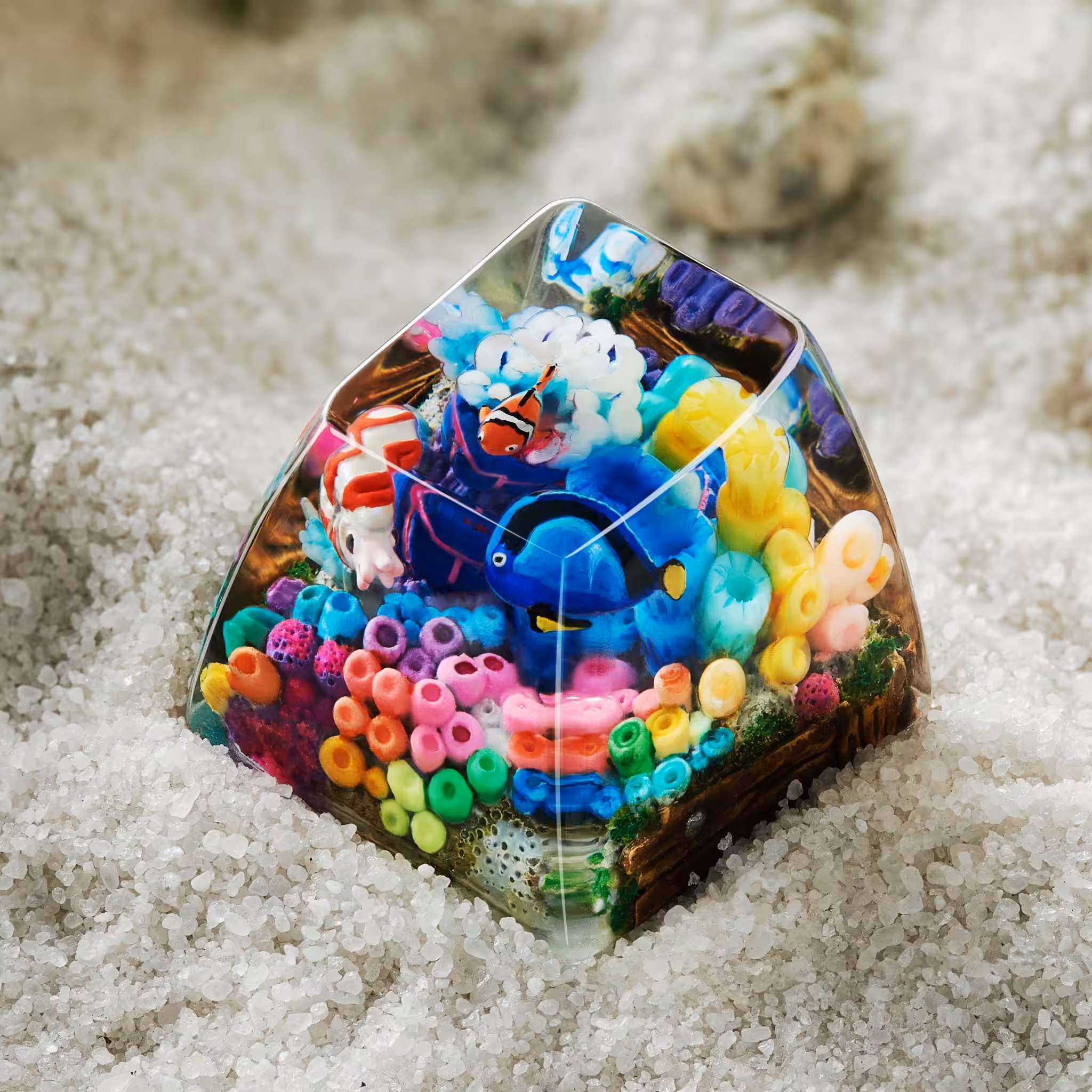 coral oases artisan keycaps